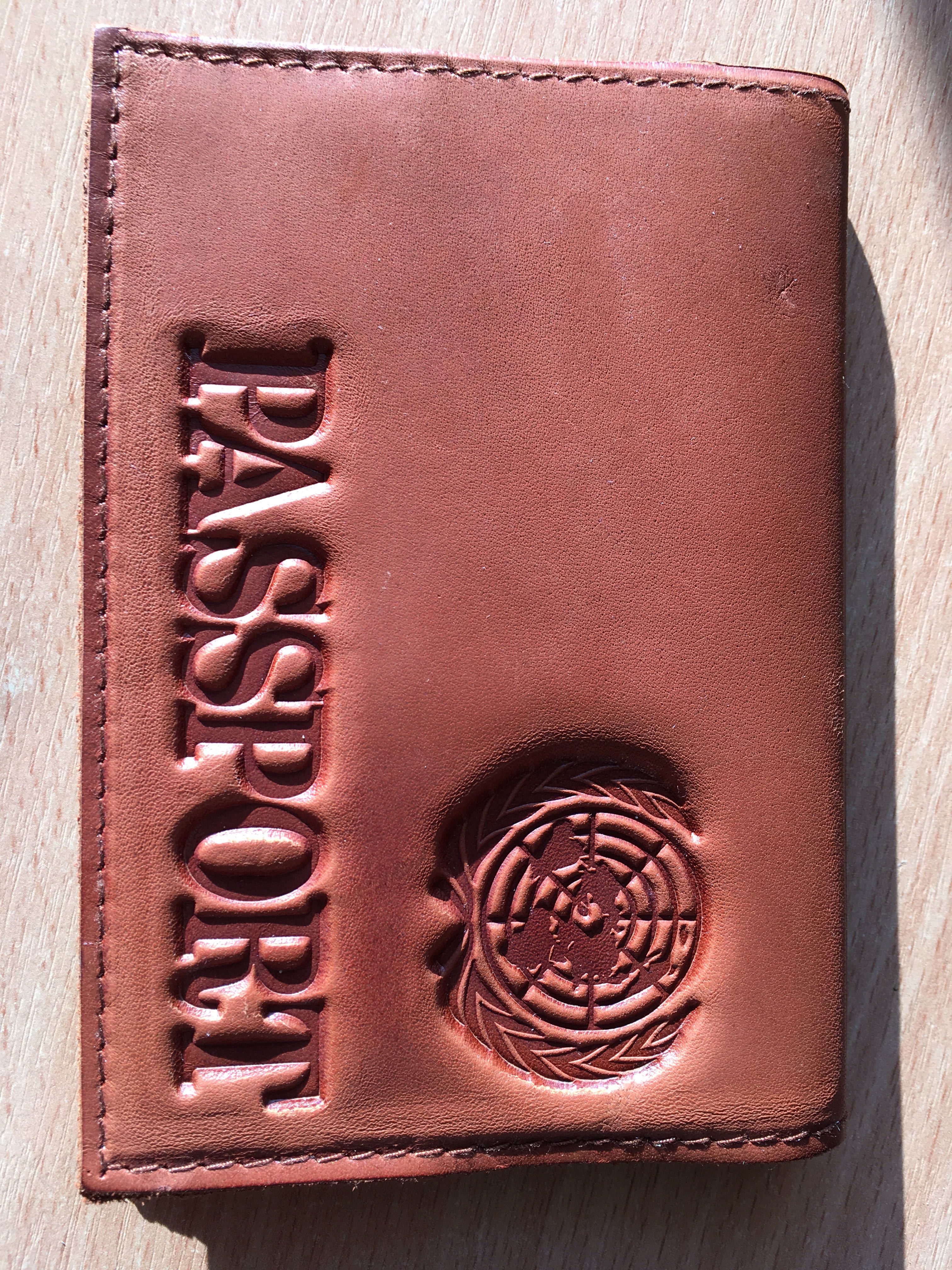 Фотография покупателя товара Обложка для паспорта, тиснение, цвет оранжевый - Фото 2