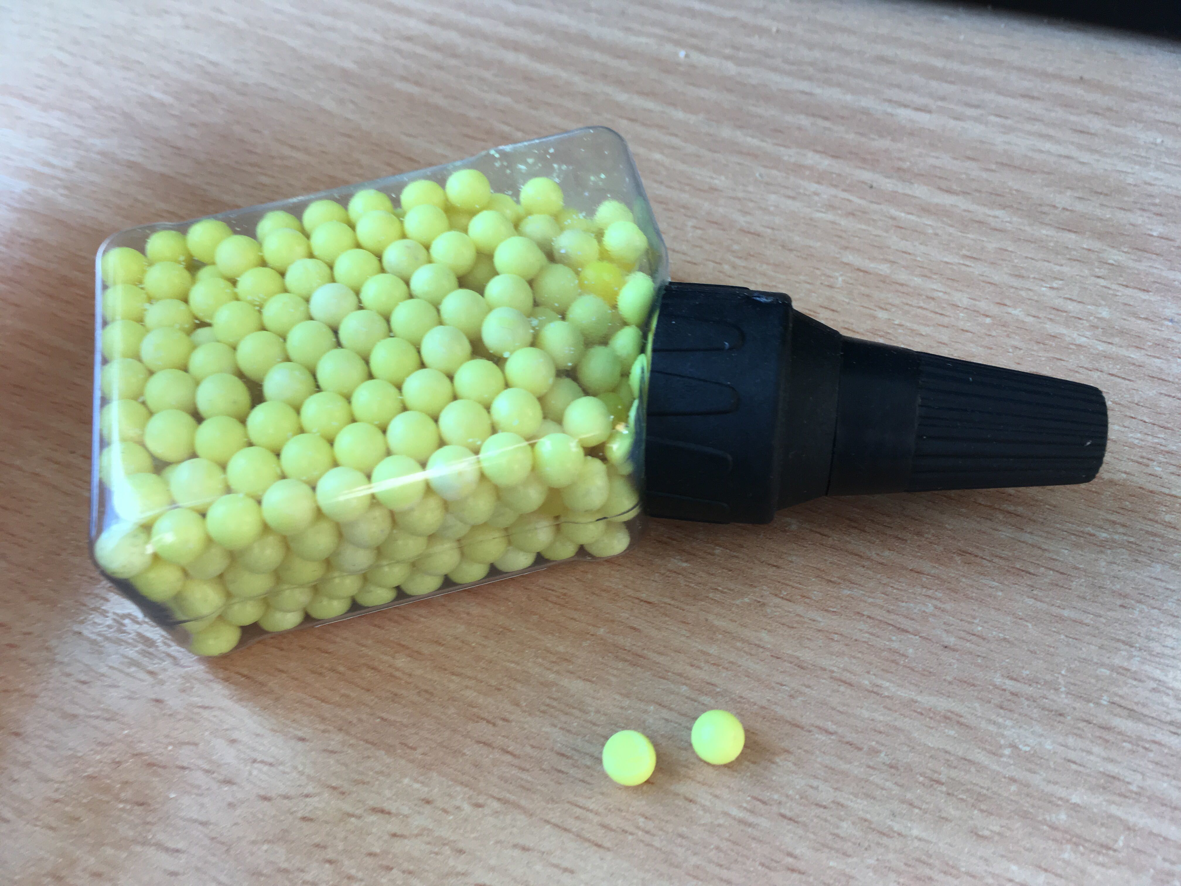Фотография покупателя товара Пульки пластиковые, 500 шт., цвет жёлтый - Фото 1
