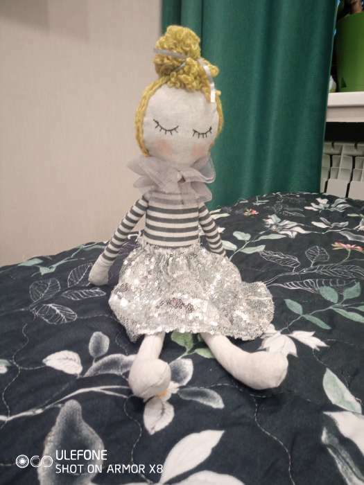 Фотография покупателя товара Интерьерная кукла «Ханна», набор для шитья, 18 × 22.5 × 2 см