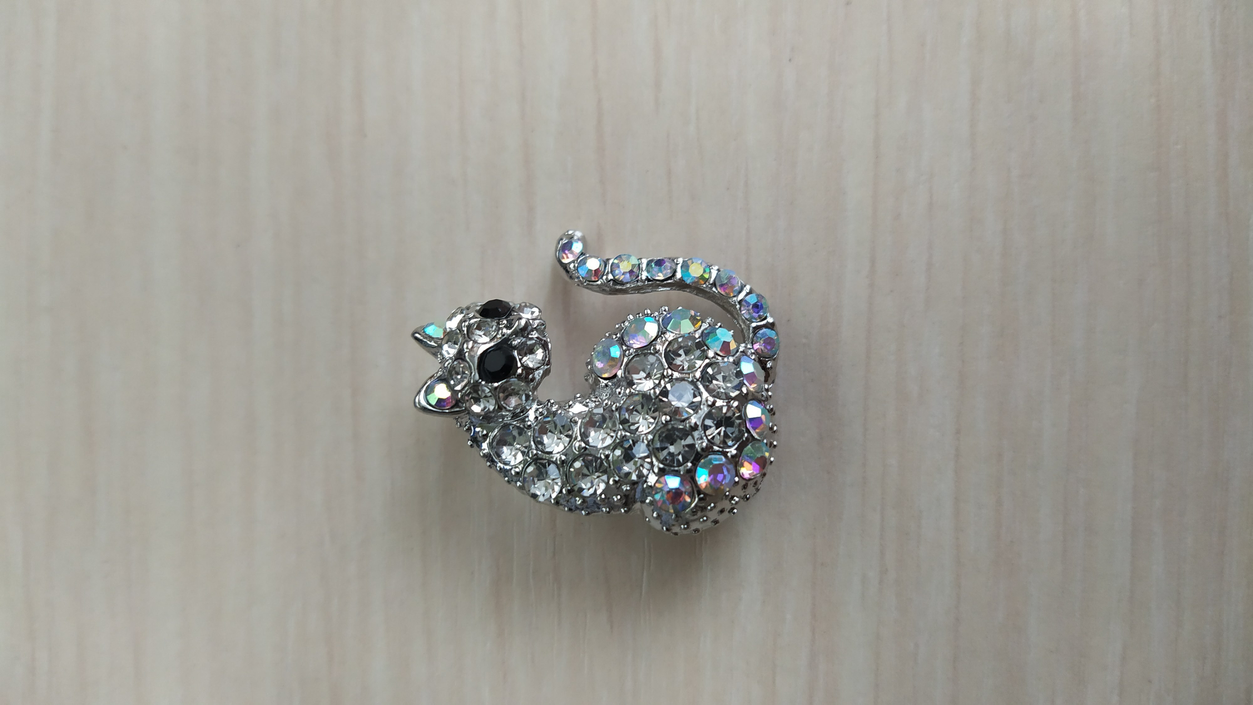 Фотография покупателя товара Брошь "Дикая кошка", цвет радужный в серебре