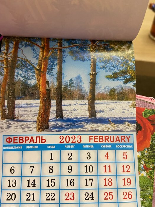 Фотография покупателя товара Календарь отрывной на магните "Природа" 2023 год, 13х9,5см, ручей - Фото 4