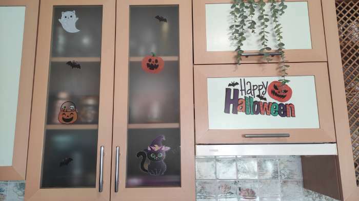 Фотография покупателя товара Интерьерные наклейки «Happy Halloween», котики - Фото 3