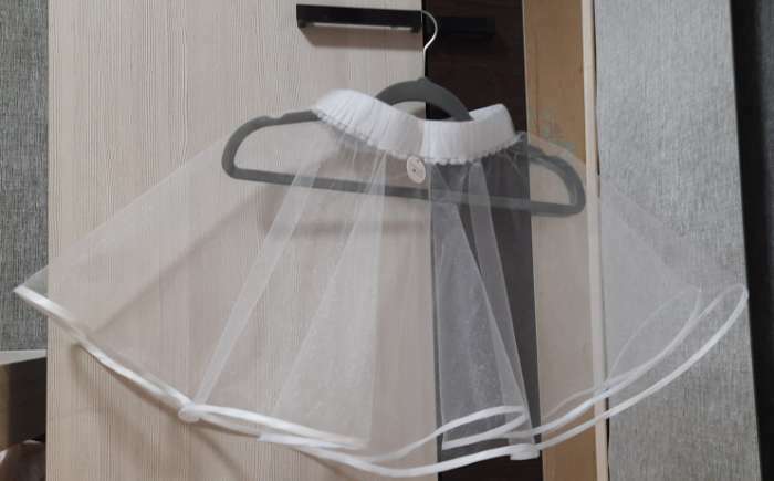 Фотография покупателя товара Косая бейка атласная, 15 мм × 132 м, цвет белый F101