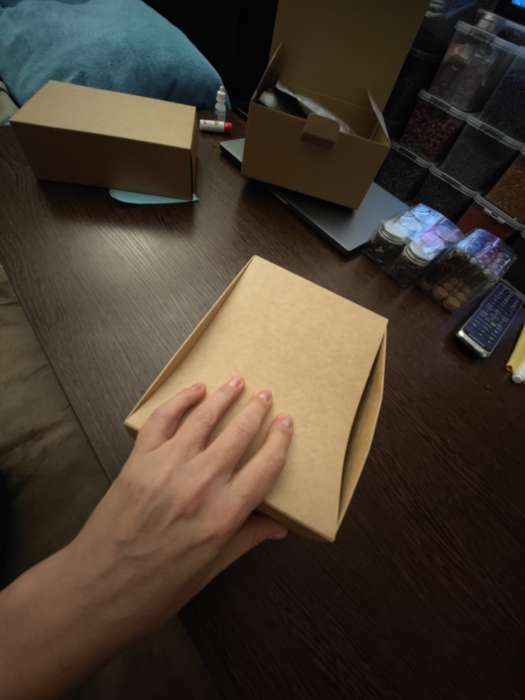 Фотография покупателя товара Коробка подарочная складная крафтовая, упаковка, 14 х 14 х 8 см - Фото 11