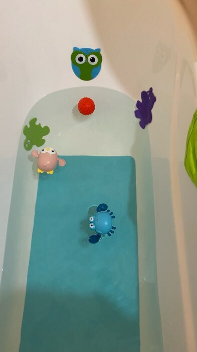 Фотография покупателя товара Мини-коврик для ванны Доляна «Черепашка», 11×13,5 см, цвет зелёный - Фото 8