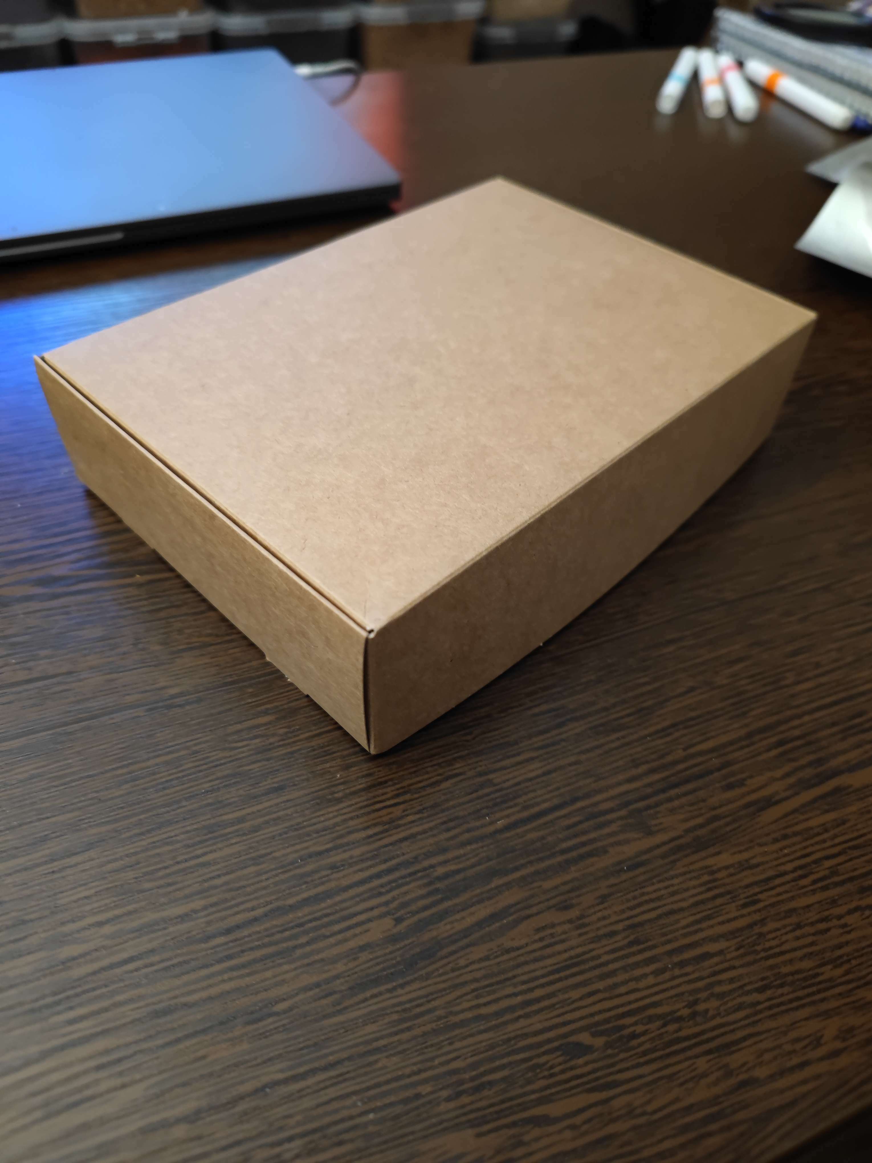 Фотография покупателя товара Коробка подарочная складная крафтовая, упаковка, 21 х 15 х 5 см - Фото 2