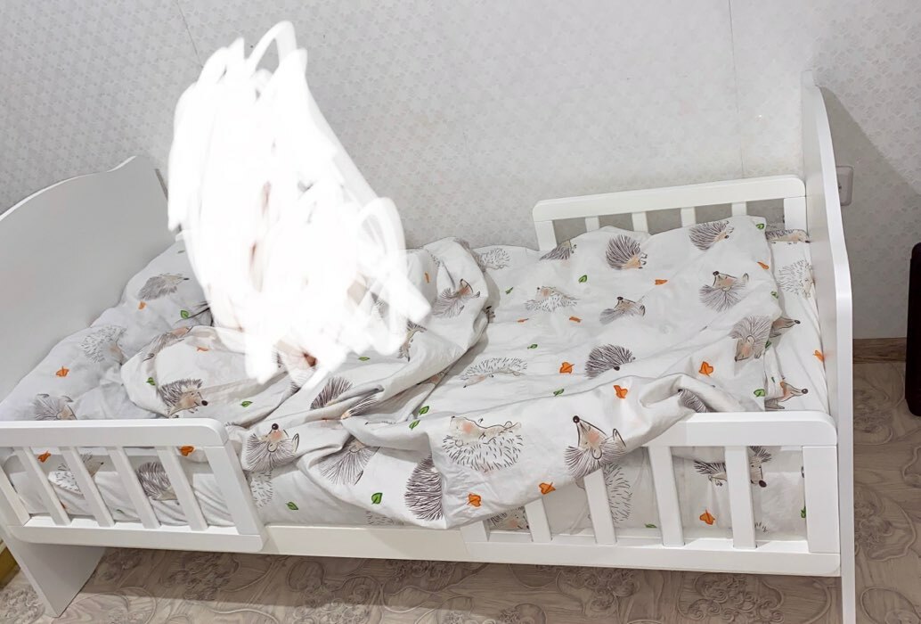 Фотография покупателя товара Кровать детская Классика, спальное место 1400х700, цвет белый - Фото 30