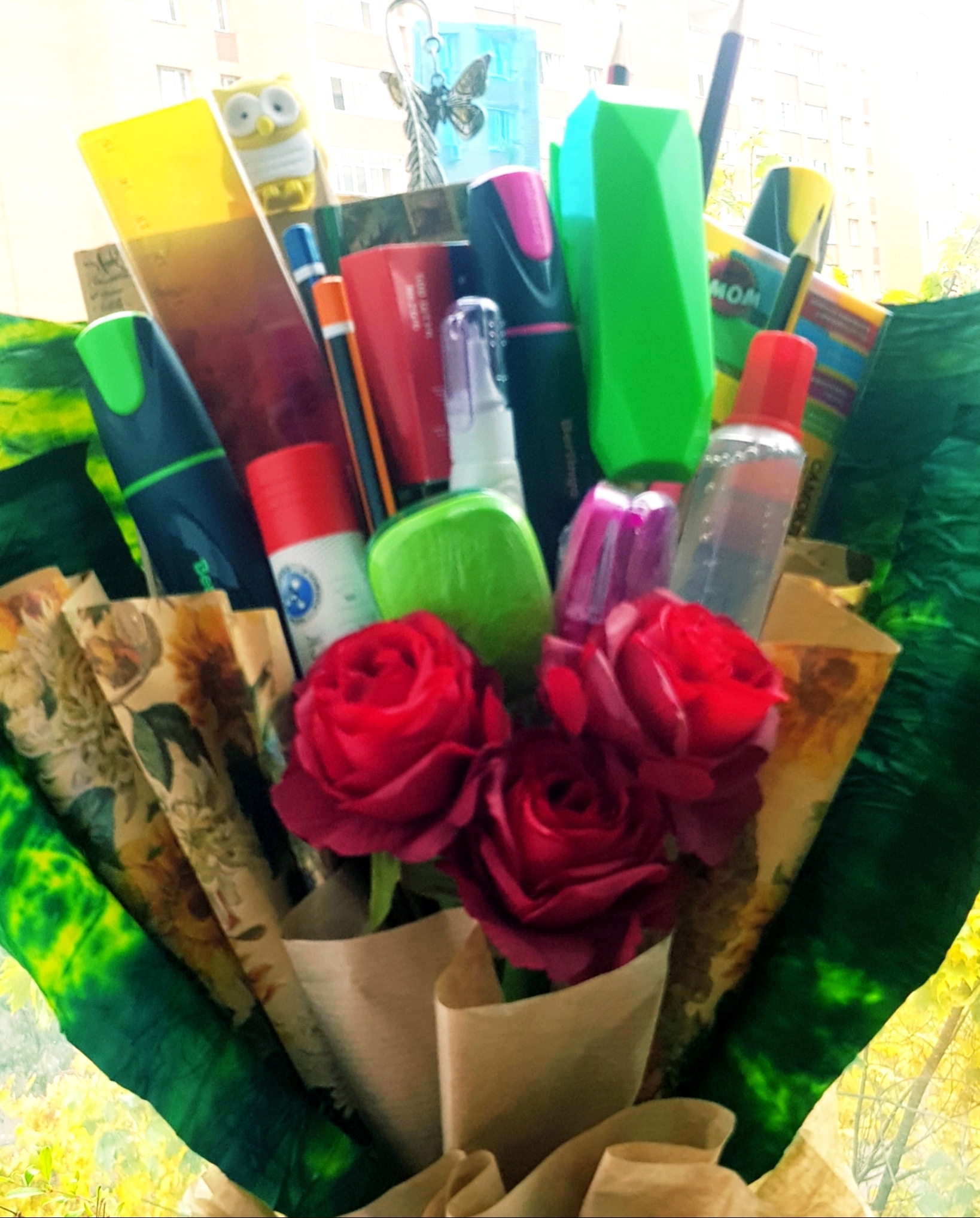 Фотография покупателя товара Ручка цветок, гелевая "Роза", прикол (штрихкод на штуке)