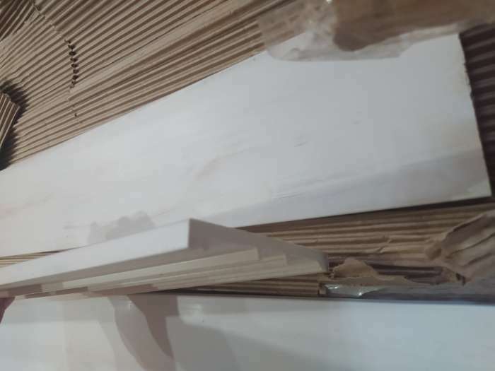 Фотография покупателя товара Плинтус пластиковый ударопрочный белый 122х12х2000мм - Фото 8