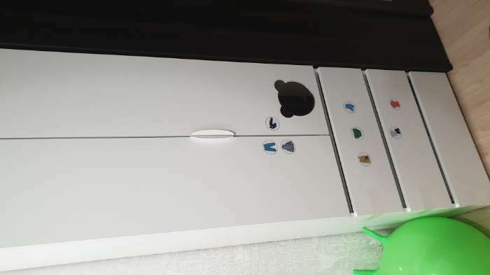 Фотография покупателя товара Шкаф 2х створчатый КЕОС с 3мя ящиками, 600х400х1800, Белый - Фото 14