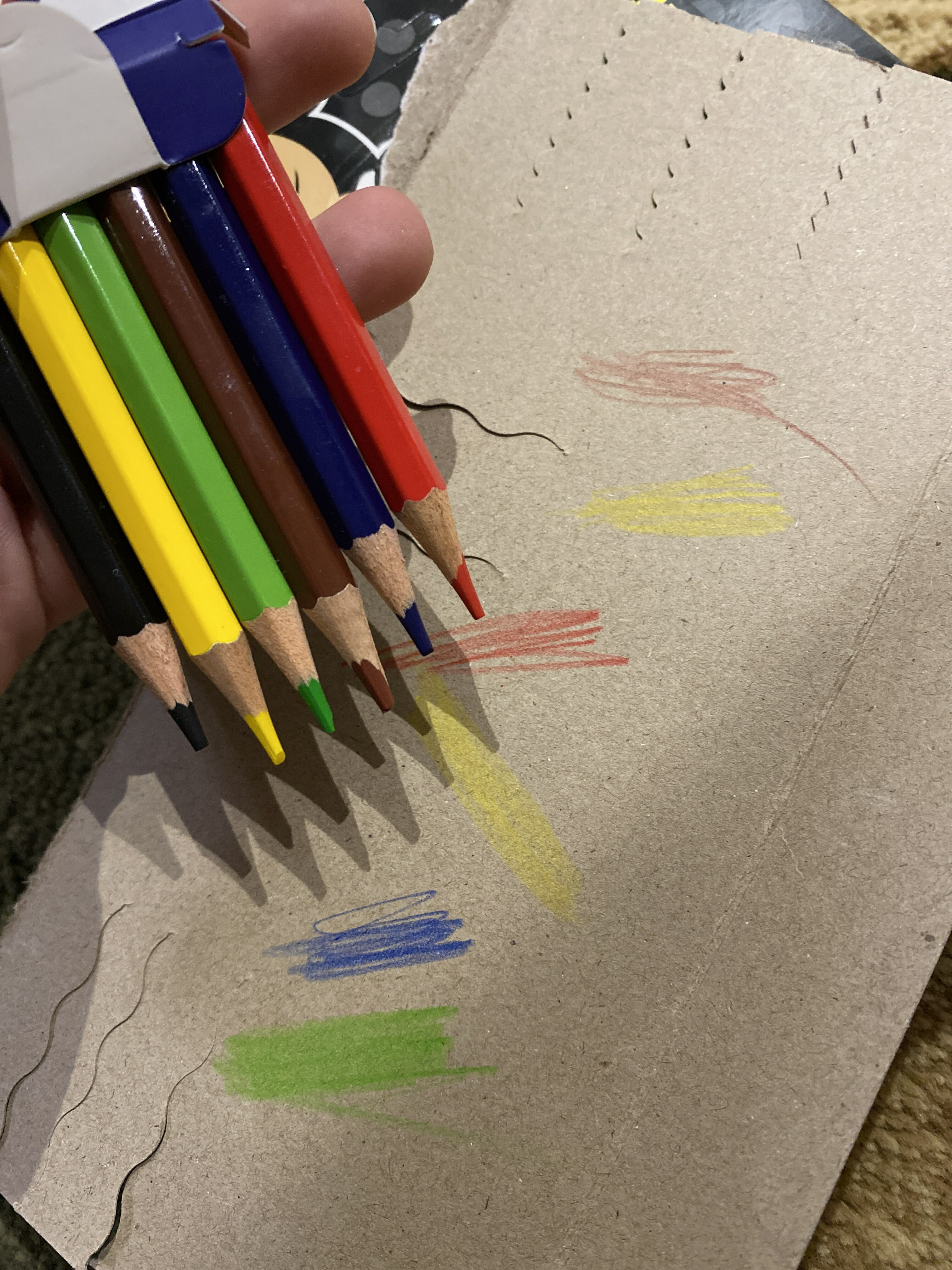Фотография покупателя товара Цветные карандаши 6 цветов "Классика", шестигранные - Фото 1