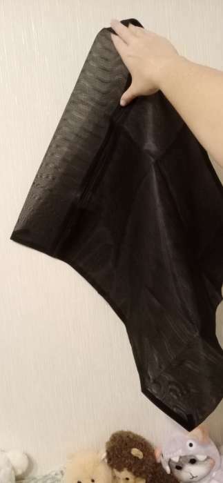 Фотография покупателя товара Мешок для стирки белья Доляна, 40×50 см, мелкая сетка, цвет чёрный - Фото 2