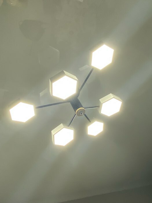 Фотография покупателя товара Люстра 1318/10WT LED 240 Вт 3000-6000К белый 87×90×25 см BayerLux - Фото 2