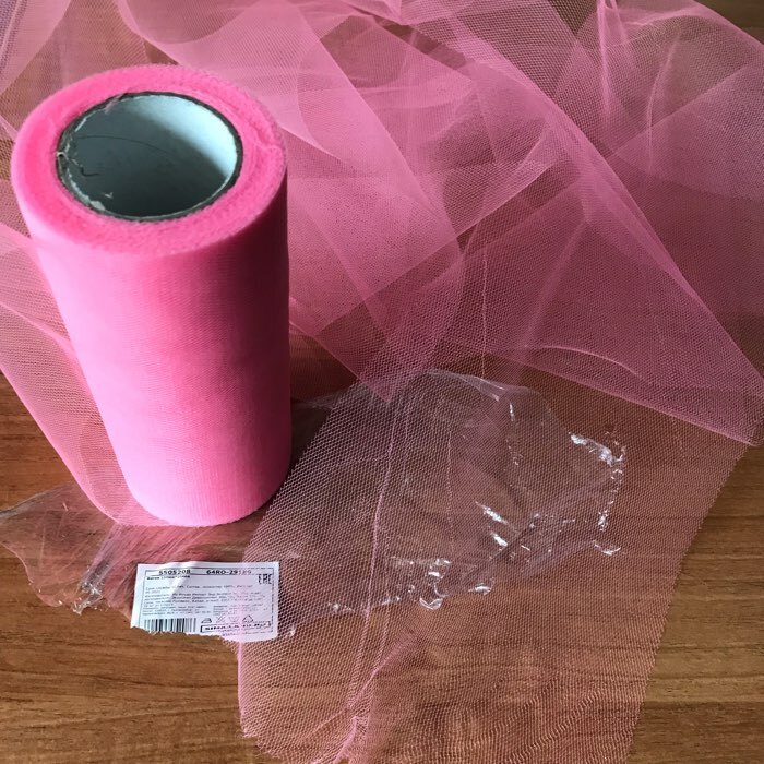 Фотография покупателя товара Фатин, 5 см, 11 ± 1 г/кв.м, 23 ± 1 м, цвет розовый №4 - Фото 4