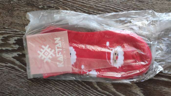 Фотография покупателя товара Носки новогодние женские KAFTAN "Santa" р. 36-39 (23-25 см) - Фото 1