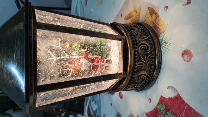 Фотография покупателя товара Светодиодная фигура «Дед Мороз и ёлка» 14 × 22 × 14 см, пластик, батарейки АААх3 (не в комплекте), свечение тёплое белое - Фото 1
