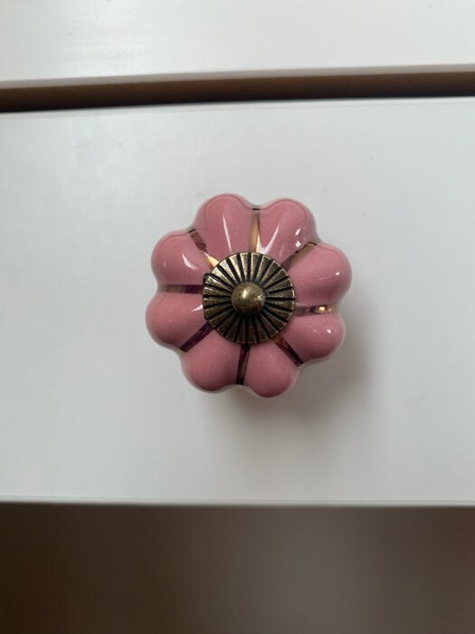 Фотография покупателя товара Ручка кнопка PEONY Ceramics 001, керамическая, пудровый - Фото 12
