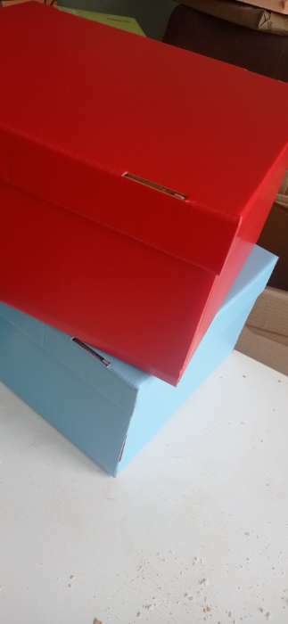 Фотография покупателя товара Коробка подарочная складная, упаковка, «Голубая», 31,2 х 25,6 х 16,1 см