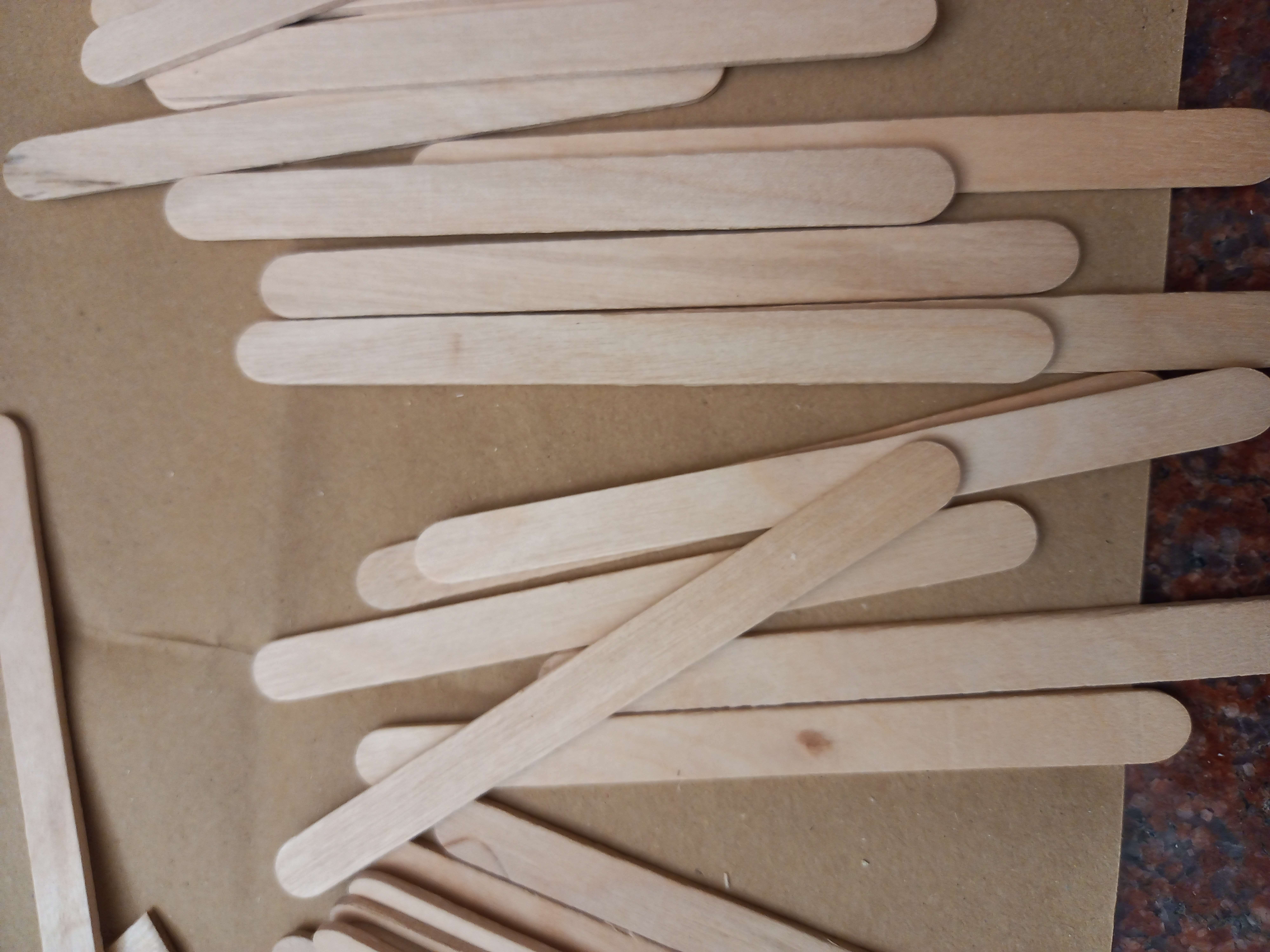 Фотография покупателя товара Набор деревянных палочек для мороженого, 11,5×1,1 см, 48-50 шт - Фото 3