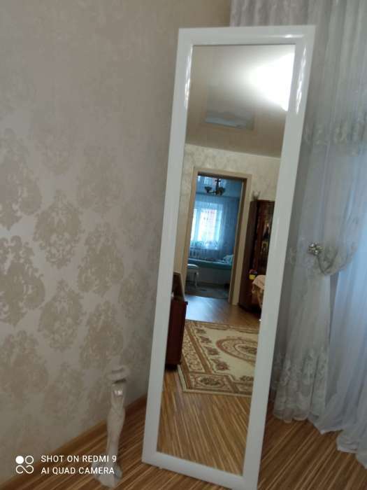 Фотография покупателя товара Зеркало "Белое" 45х160 см, напольное, ширина рамы 55мм - Фото 2