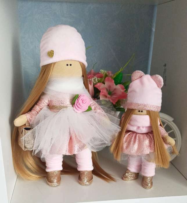 Фотография покупателя товара Набор для шитья. Интерьерные куклы «Иви и Эми», 20 см