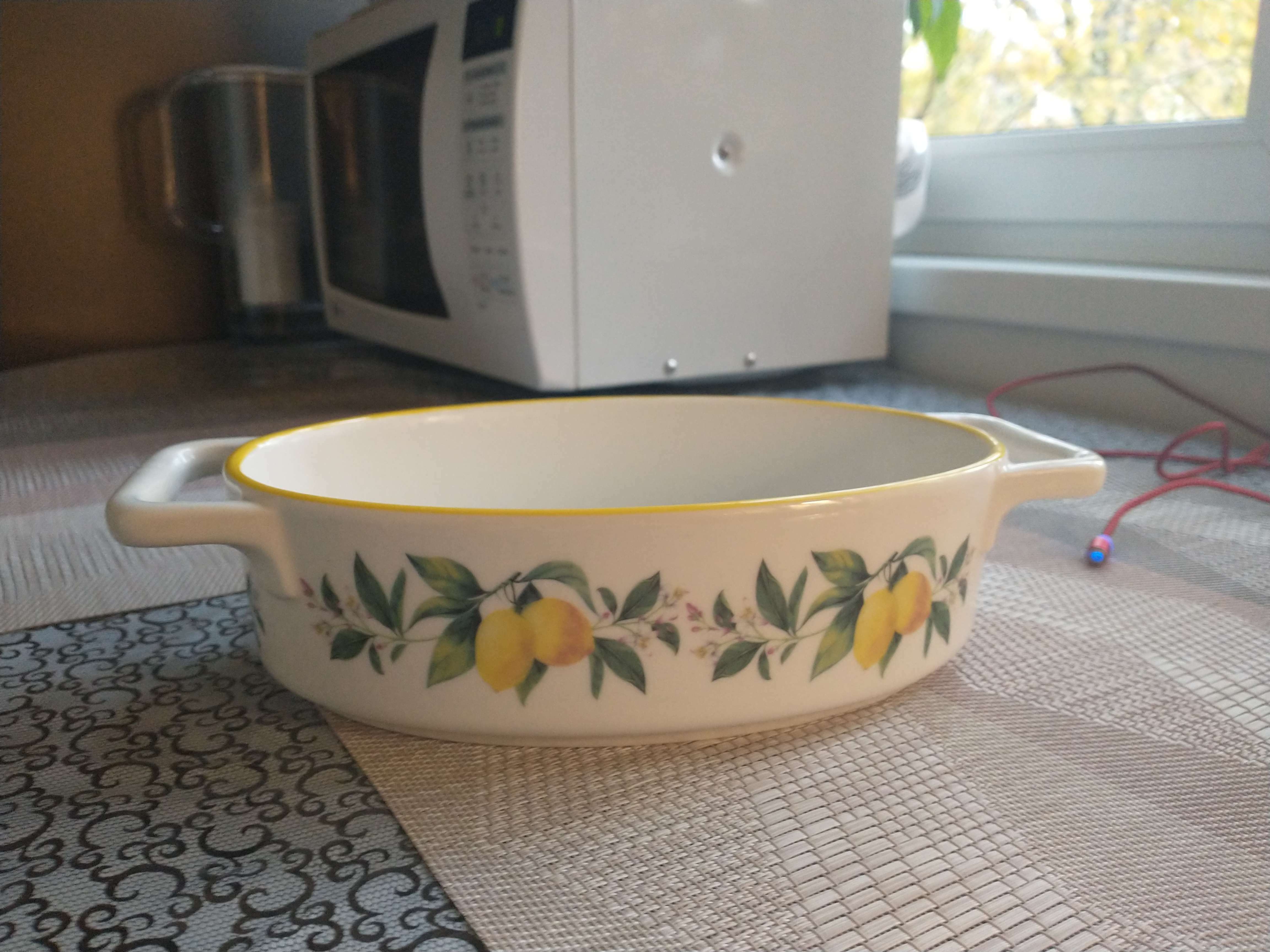 Фотография покупателя товара Форма для выпечки из жаропрочной керамики овальная Доляна «Лимон», 27,5×15 см, цвет белый