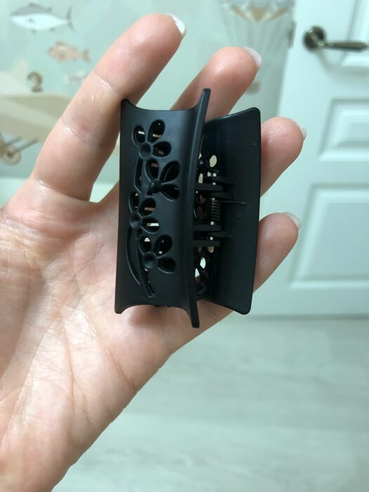 Фотография покупателя товара Крабик для волос «Ночка», цветы, 6.8 см, матовый и глянец, МИКС - Фото 1