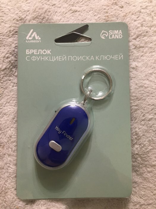 Фотография покупателя товара Брелок для поиска ключей LK-09, издает звуковой сигнал, реагирует на свист, МИКС