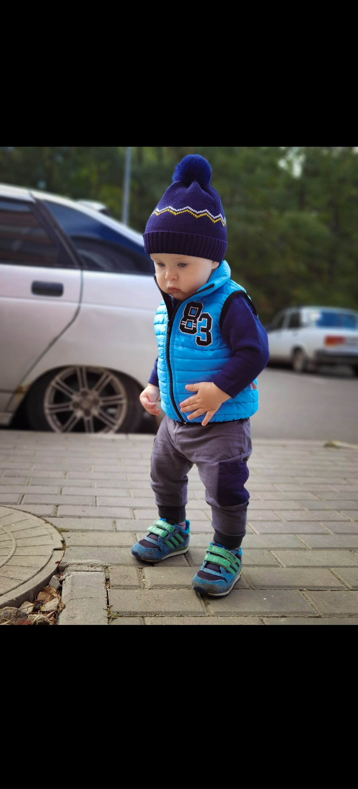 Фотография покупателя товара Шапка детская MINAKU "Зигзаги" р-р 50-52, цвет молочный - Фото 1