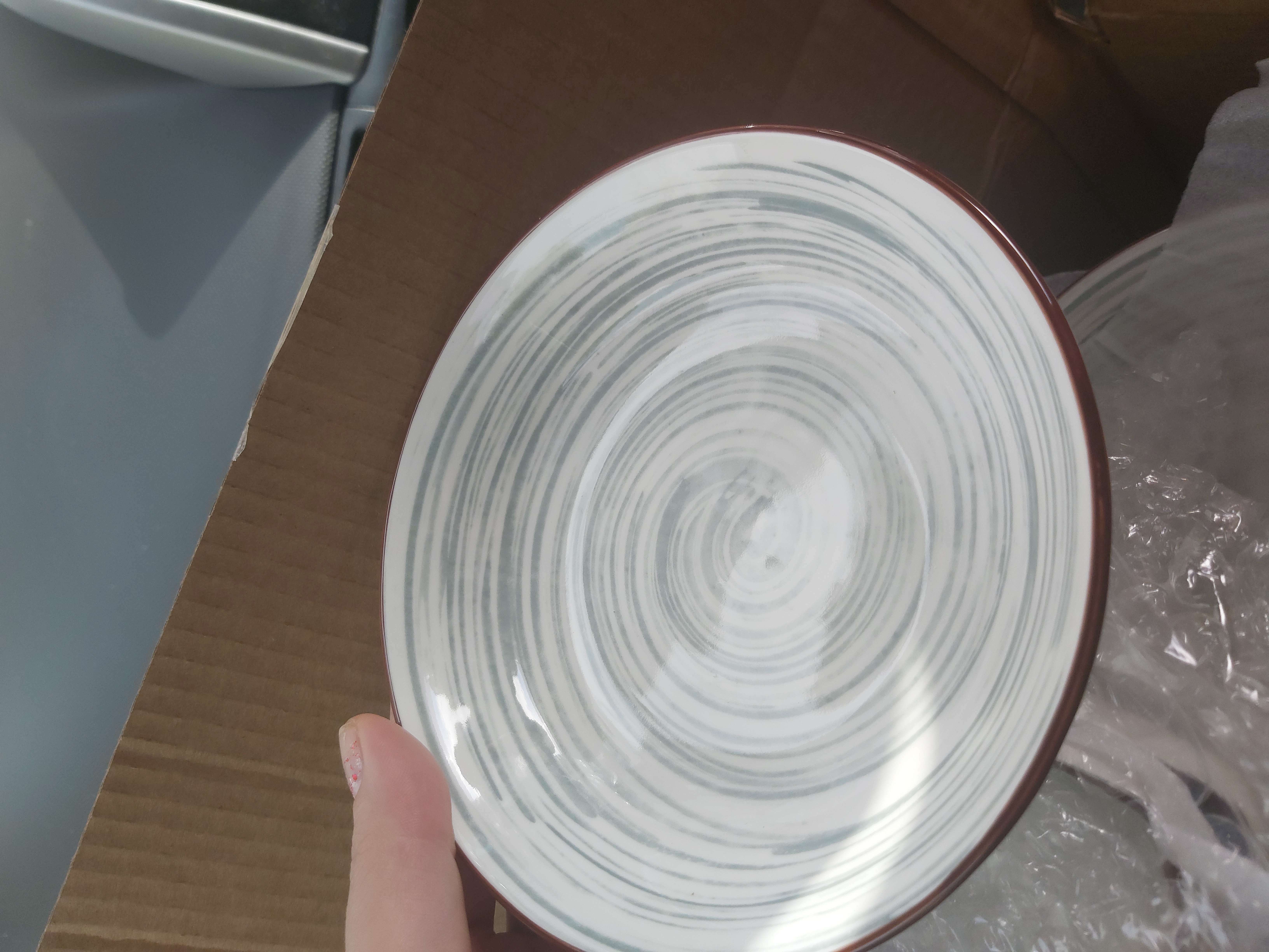 Фотография покупателя товара Тарелка керамическая глубокая «Искушение», 280 мл, d=14 см, цвет серый - Фото 1