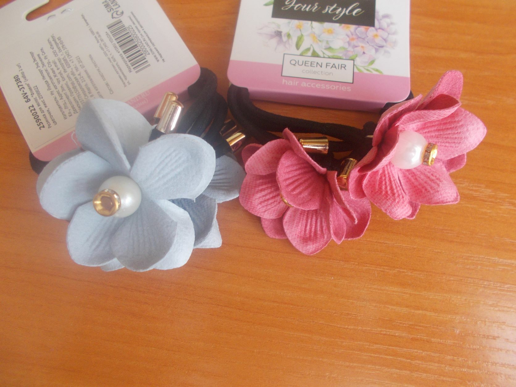 Фотография покупателя товара Резинка для волос "Флавия" (набор 2 шт) цветочки, микс - Фото 2