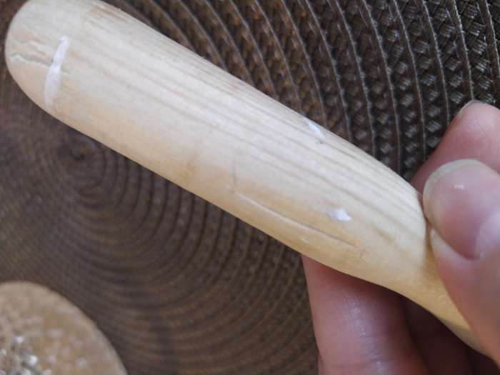 Фотография покупателя товара Нож консервный с деревянной ручкой, с заклепками - Фото 7