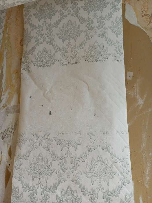 Фотография покупателя товара Обои бумажные "Каролина", серые (0.53 x 10.05 м)