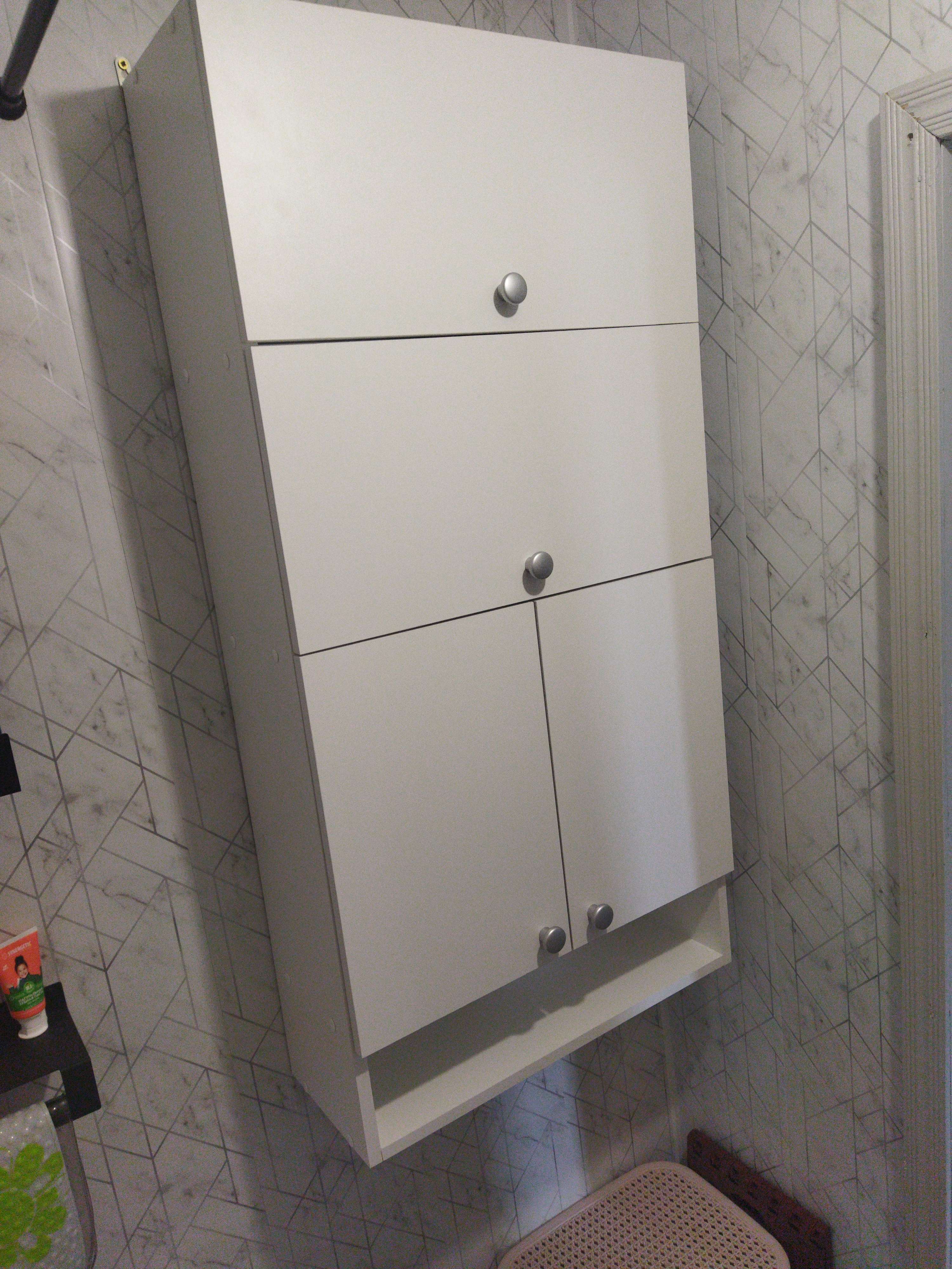 Фотография покупателя товара Шкаф подвесной для ванной комнаты,  60 х 24 х 120 см - Фото 42