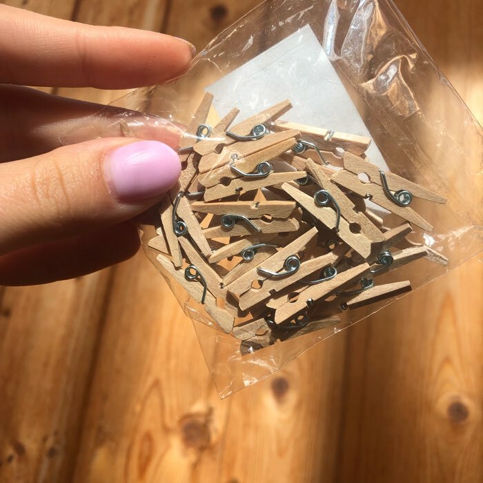 Фотография покупателя товара Прищепки деревянные Доляна, 2,5 см, 24 шт