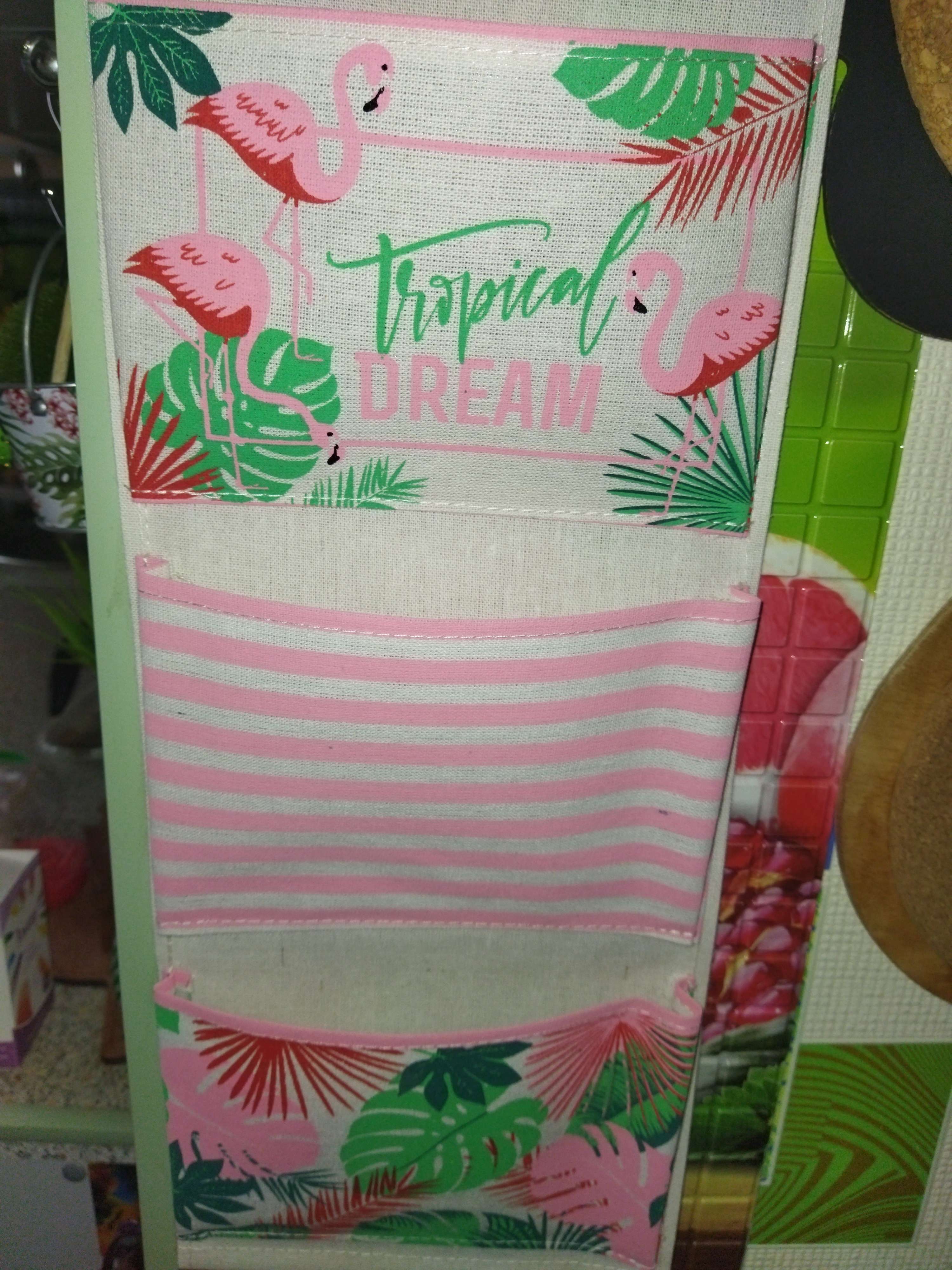 Фотография покупателя товара Кармашек текстильный "Tropical Dream" 3 отделения, 20х56 см