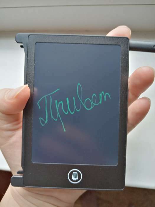Фотография покупателя товара Планшет для рисования и заметок LuazON TAB-3, 4.4", синий - Фото 4