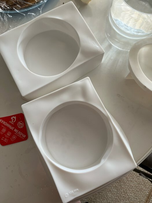 Фотография покупателя товара Форма силиконовая для муссовых десертов и выпечки Доляна «Круг», 19×14,5 см, d=14,5, цвет белый