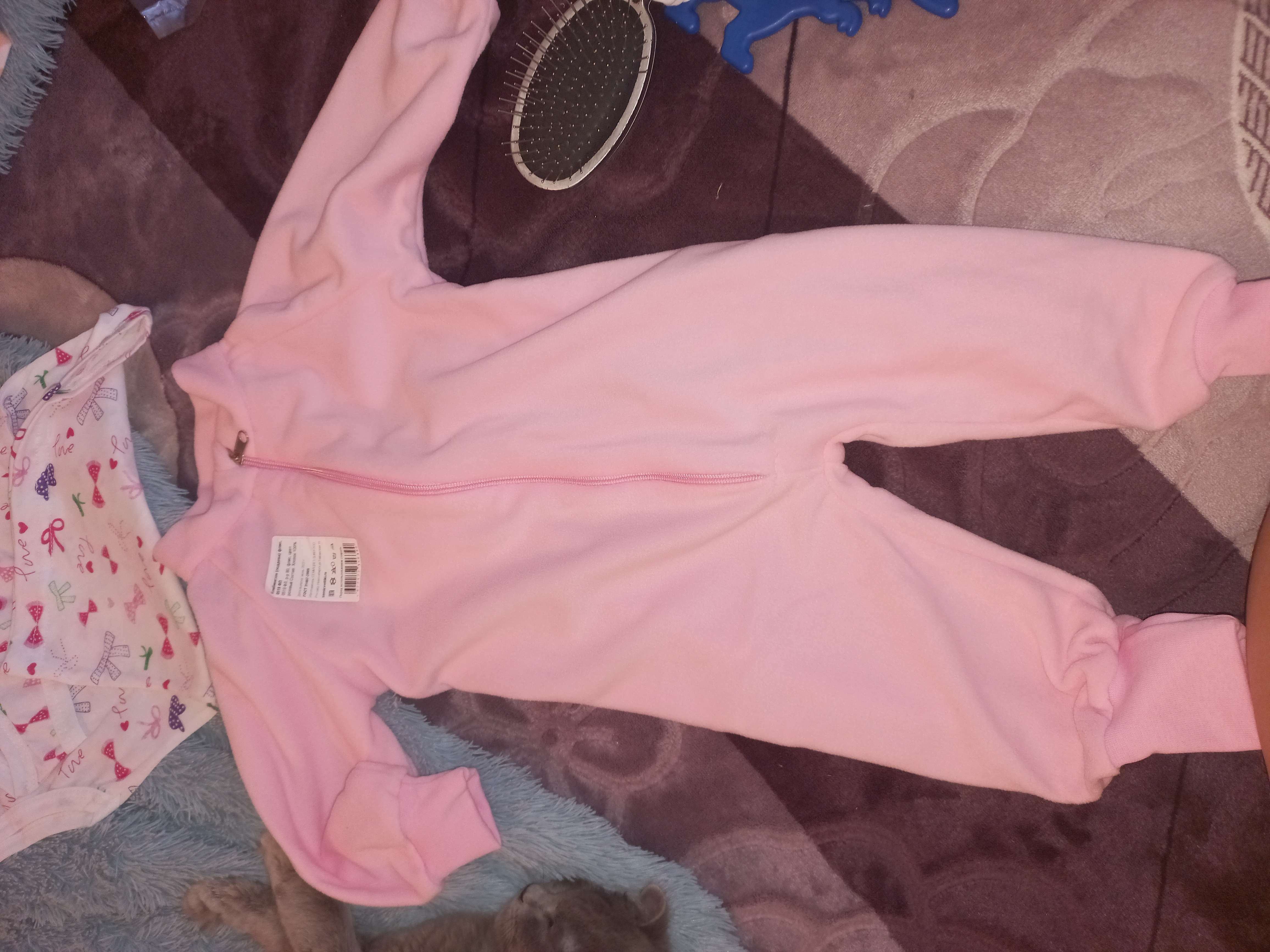 Фотография покупателя товара Комбинезон детский, цвет розовый, рост 104 см - Фото 2