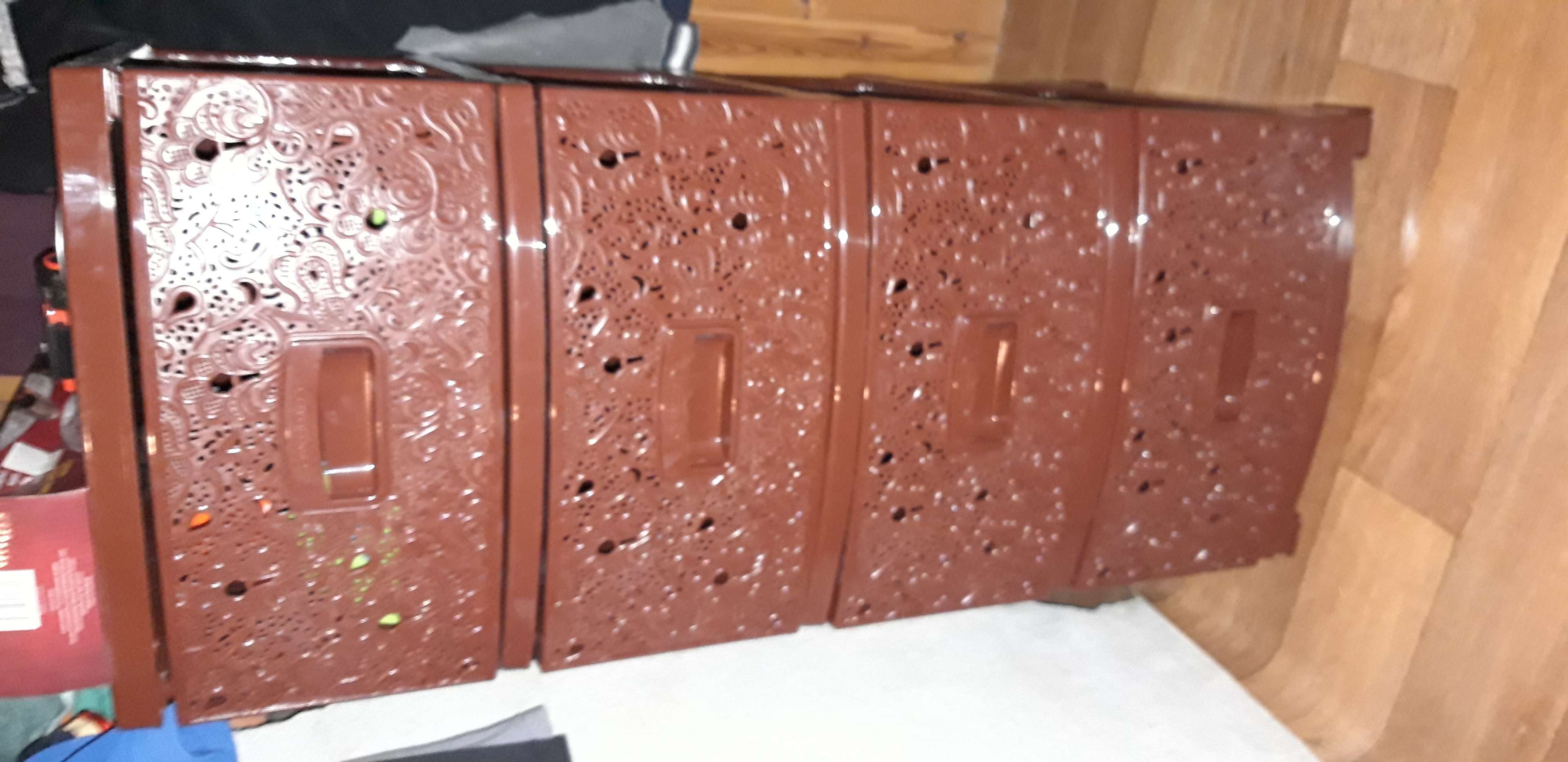 Фотография покупателя товара Комод 4-х секционный «Декор. Ажур», цвет коричневый