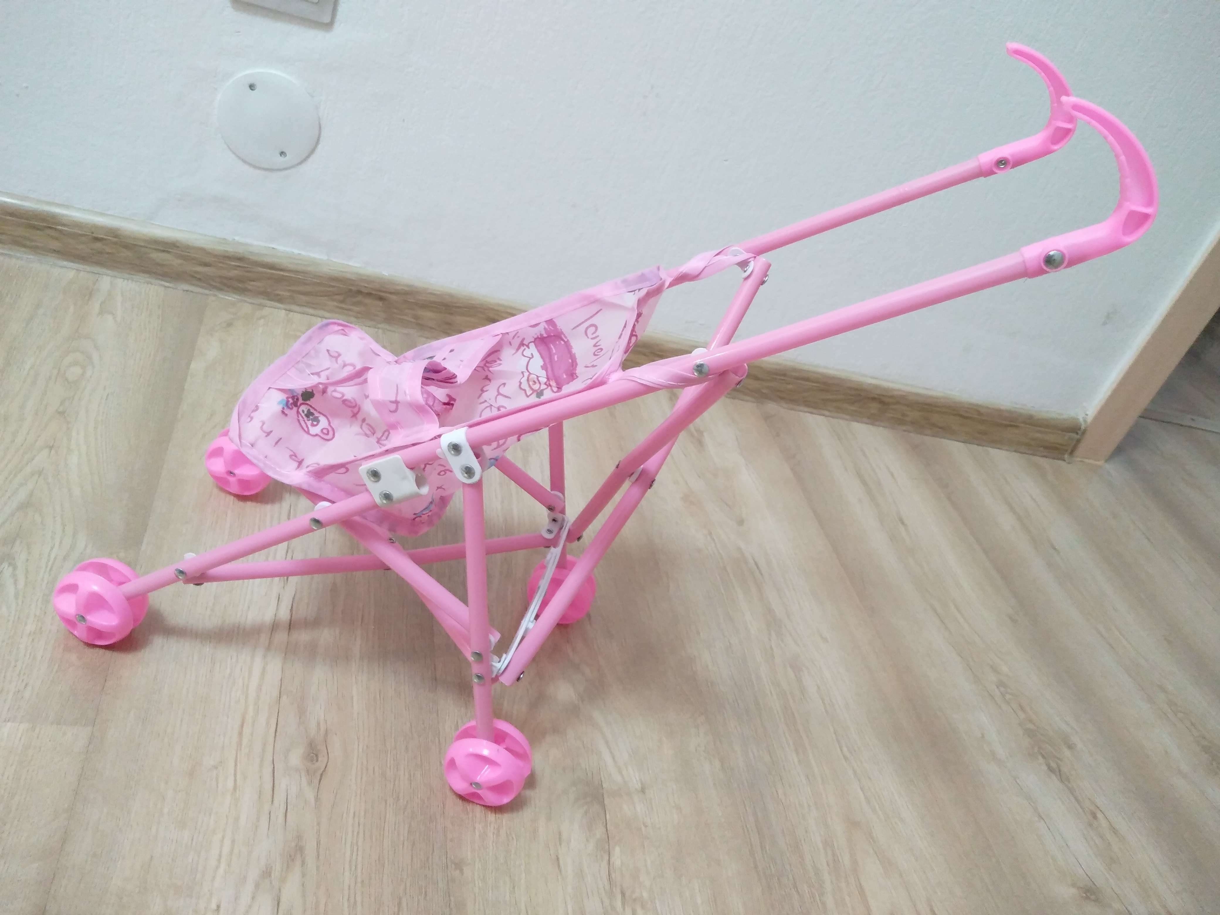 Фотография покупателя товара Кукольная коляска-трость, пластиковый каркас - Фото 8