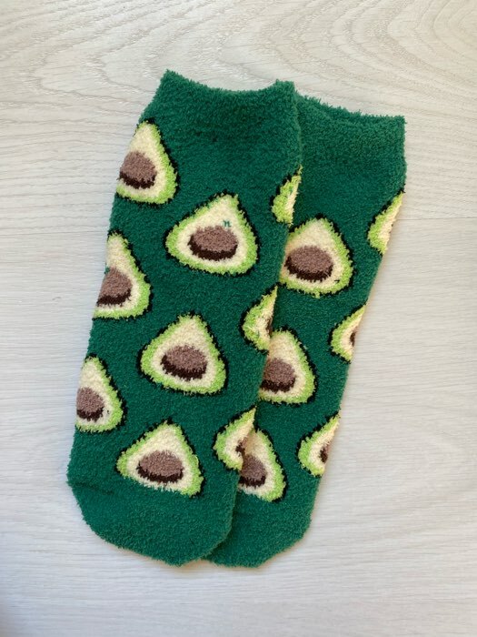 Фотография покупателя товара Носки женские махровые "Авокадо", цвет зелёный, размер 36-40 - Фото 1