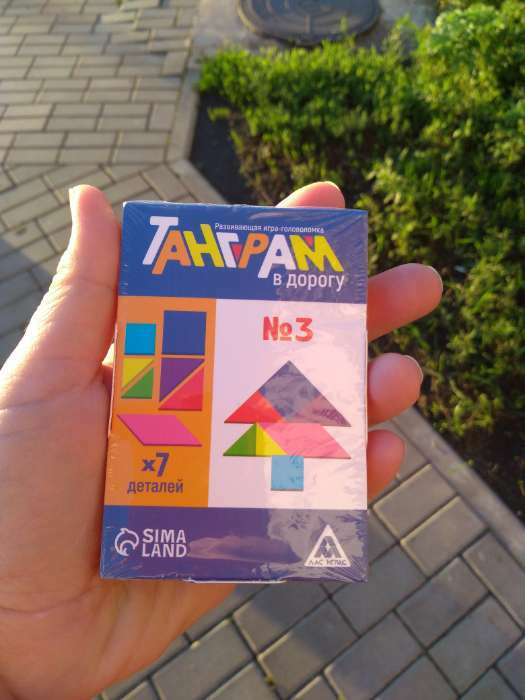 Фотография покупателя товара Развивающая игра-головоломка «Танграм. В дорогу. №3», 5+ - Фото 1