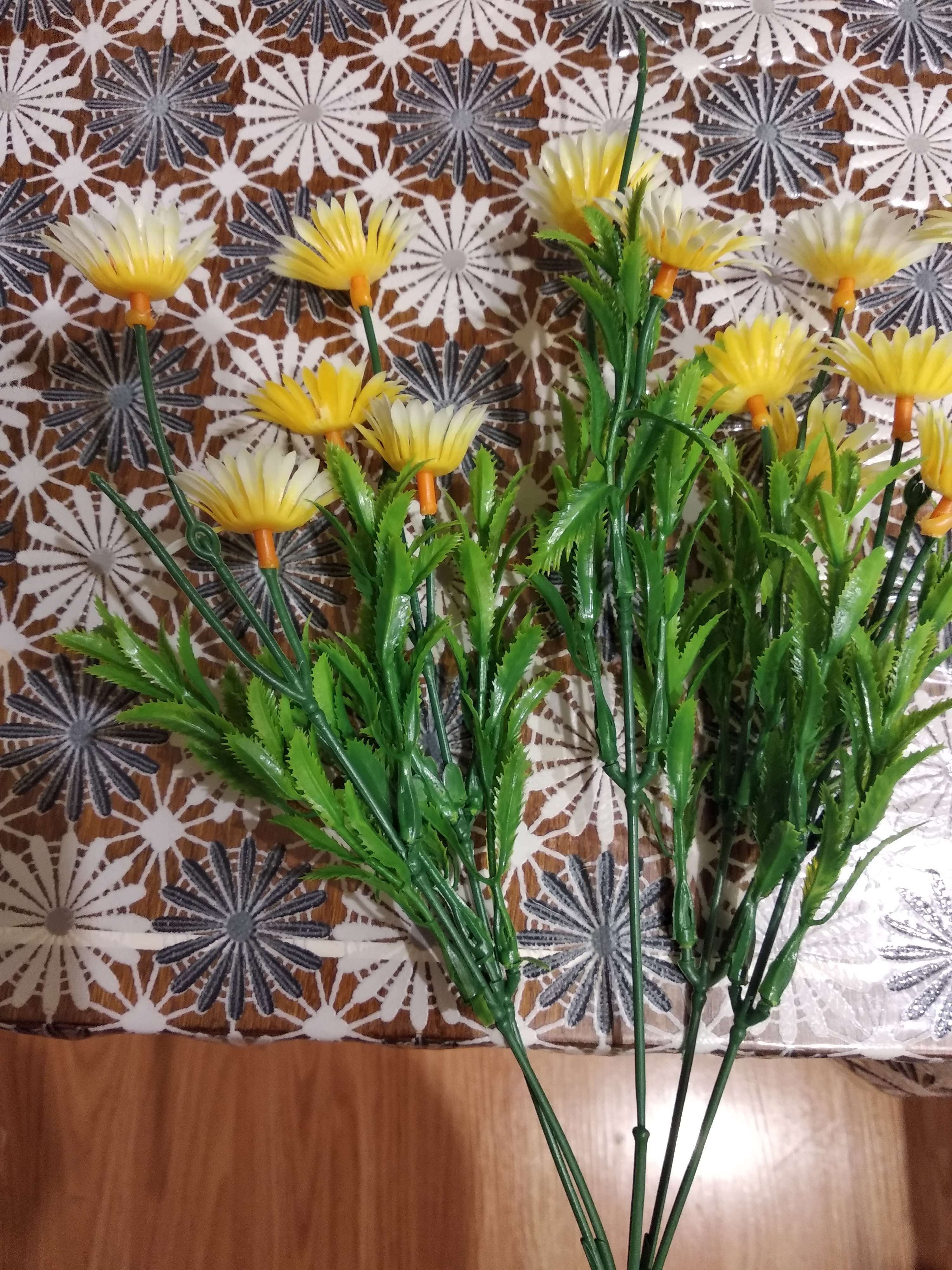 Фотография покупателя товара Букет искусственный «Эригерон», h=32 см - Фото 4