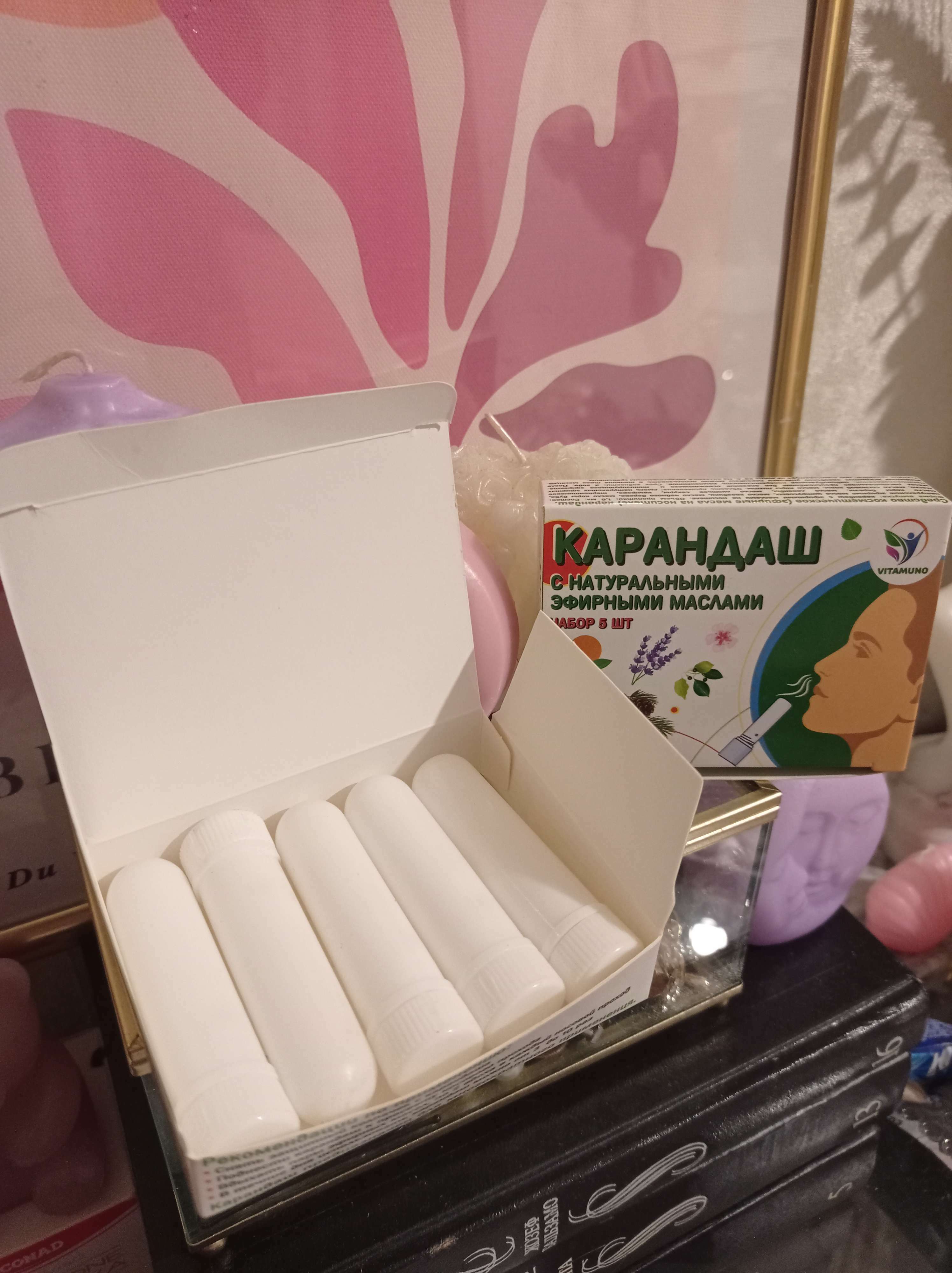 Фотография покупателя товара Карандаш-ингалятор от простуды с ментолом, набор 5 шт - Фото 1