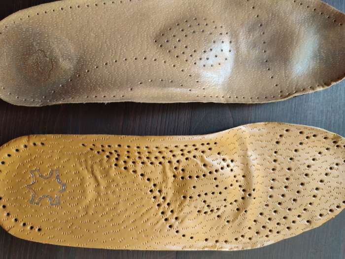 Фотография покупателя товара Стельки для обуви, амортизирующие, дышащие, с жёстким супинатором, 44 р-р, пара, цвет коричневый - Фото 1