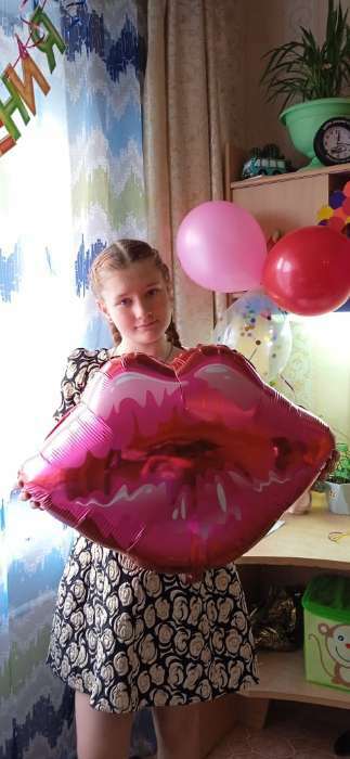 Фотография покупателя товара Букет из шаров «Поцелуй», фольга, латекс, набор из 8 шт. - Фото 1
