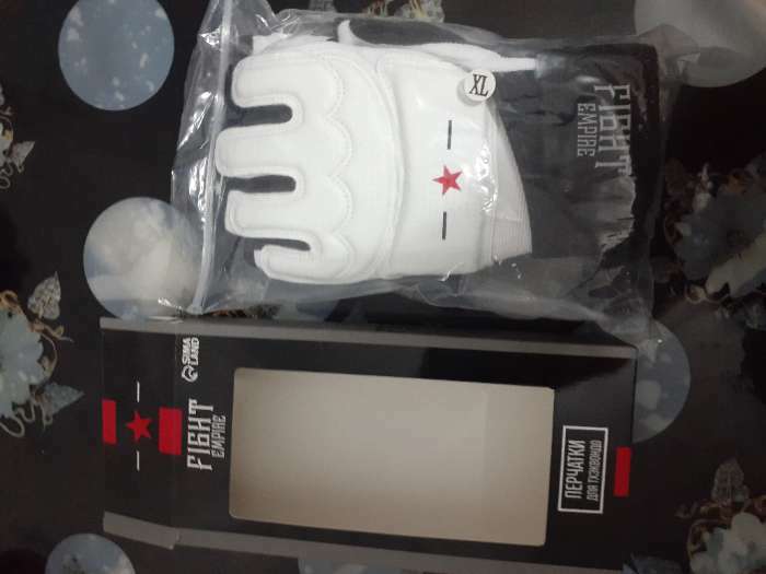 Фотография покупателя товара Перчатки для тхэквондо FIGHT EMPIRE, размер XL
