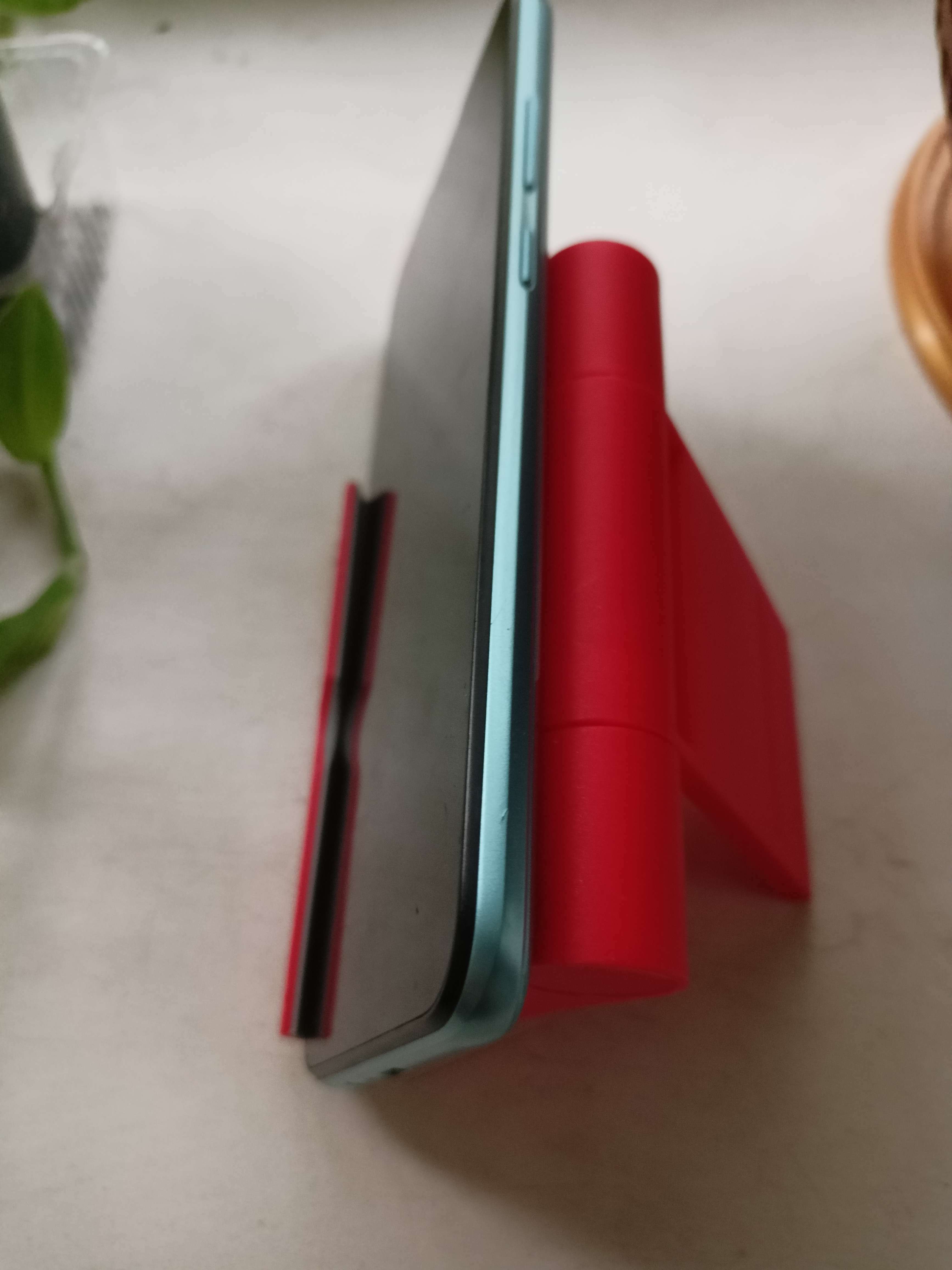 Фотография покупателя товара Подставка для телефона Luazon, складная, регулируемая высота, красная