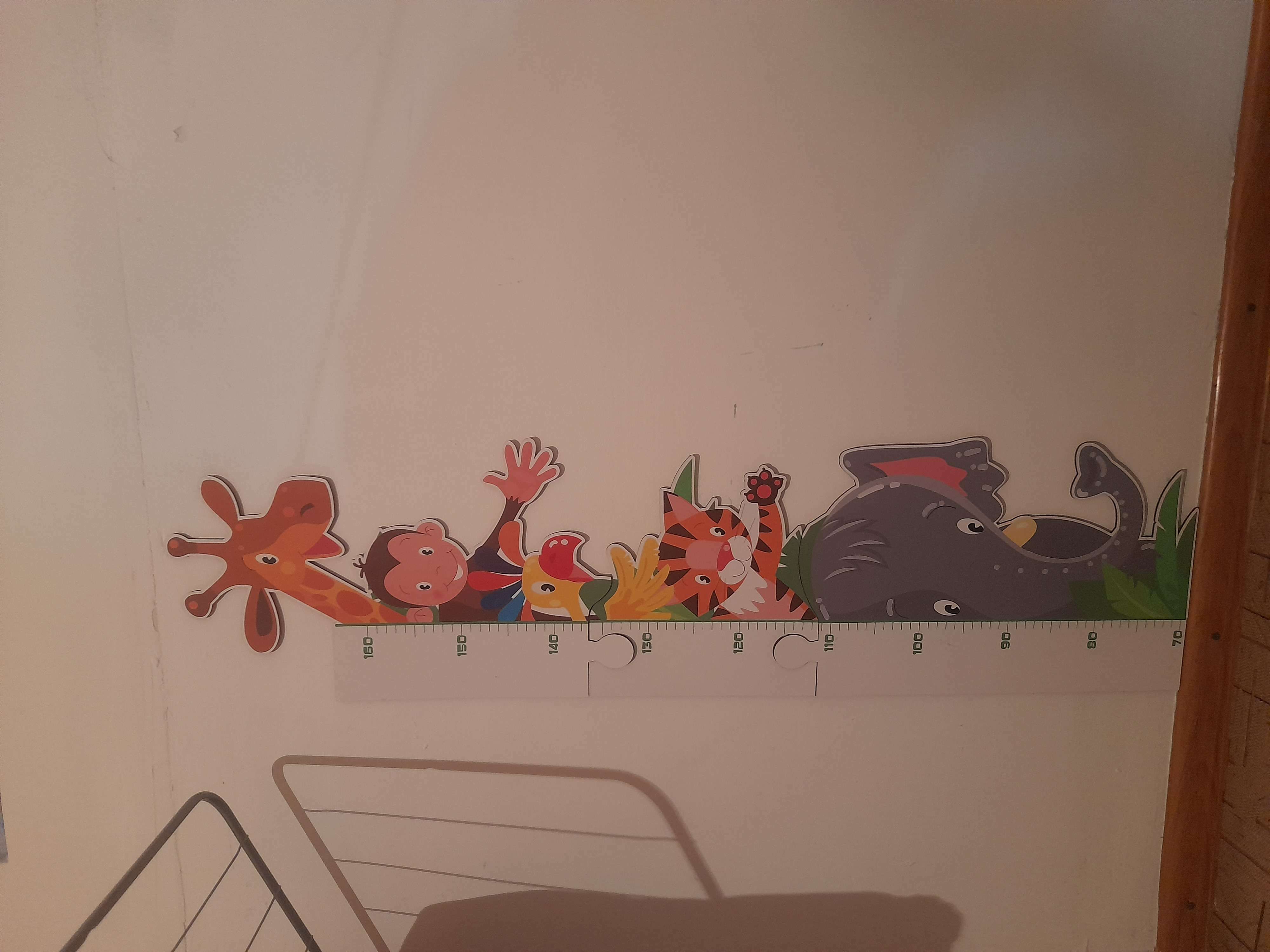 Фотография покупателя товара Ростомер детский «Джунгли», декор на стену, 110.5×29 см - Фото 1